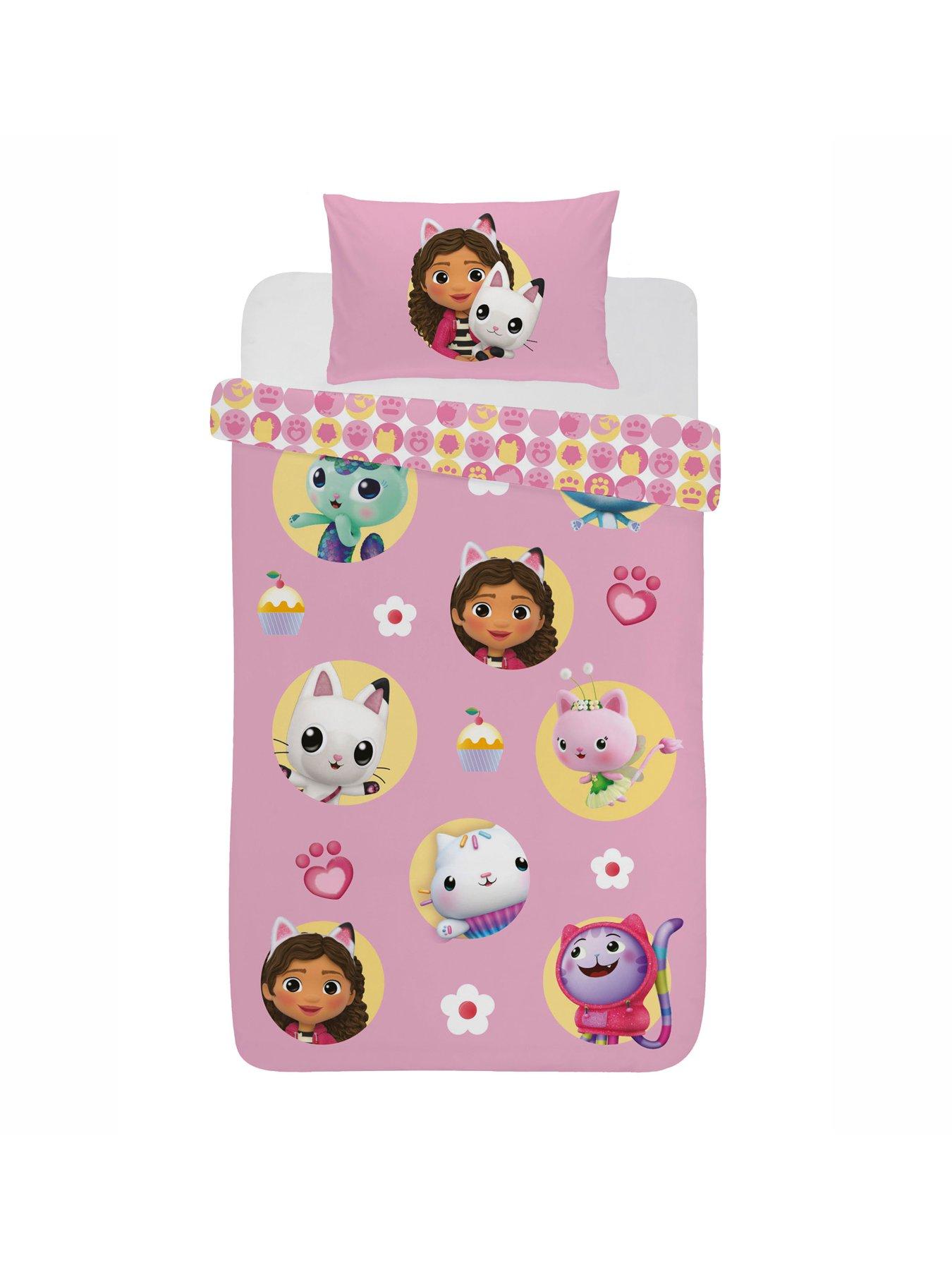 Image 4 of 6 of Gabby's Dollhouse Gabby and Friends Duvet Cover Set - Pink