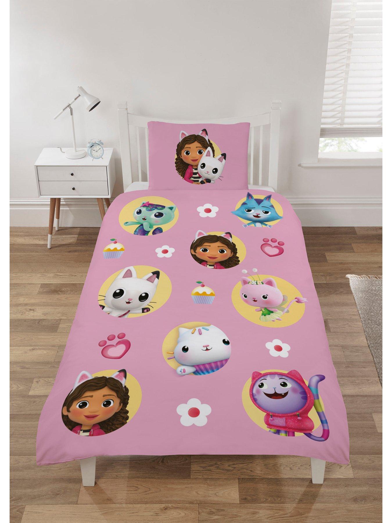 Image 5 of 6 of Gabby's Dollhouse Gabby and Friends Duvet Cover Set - Pink