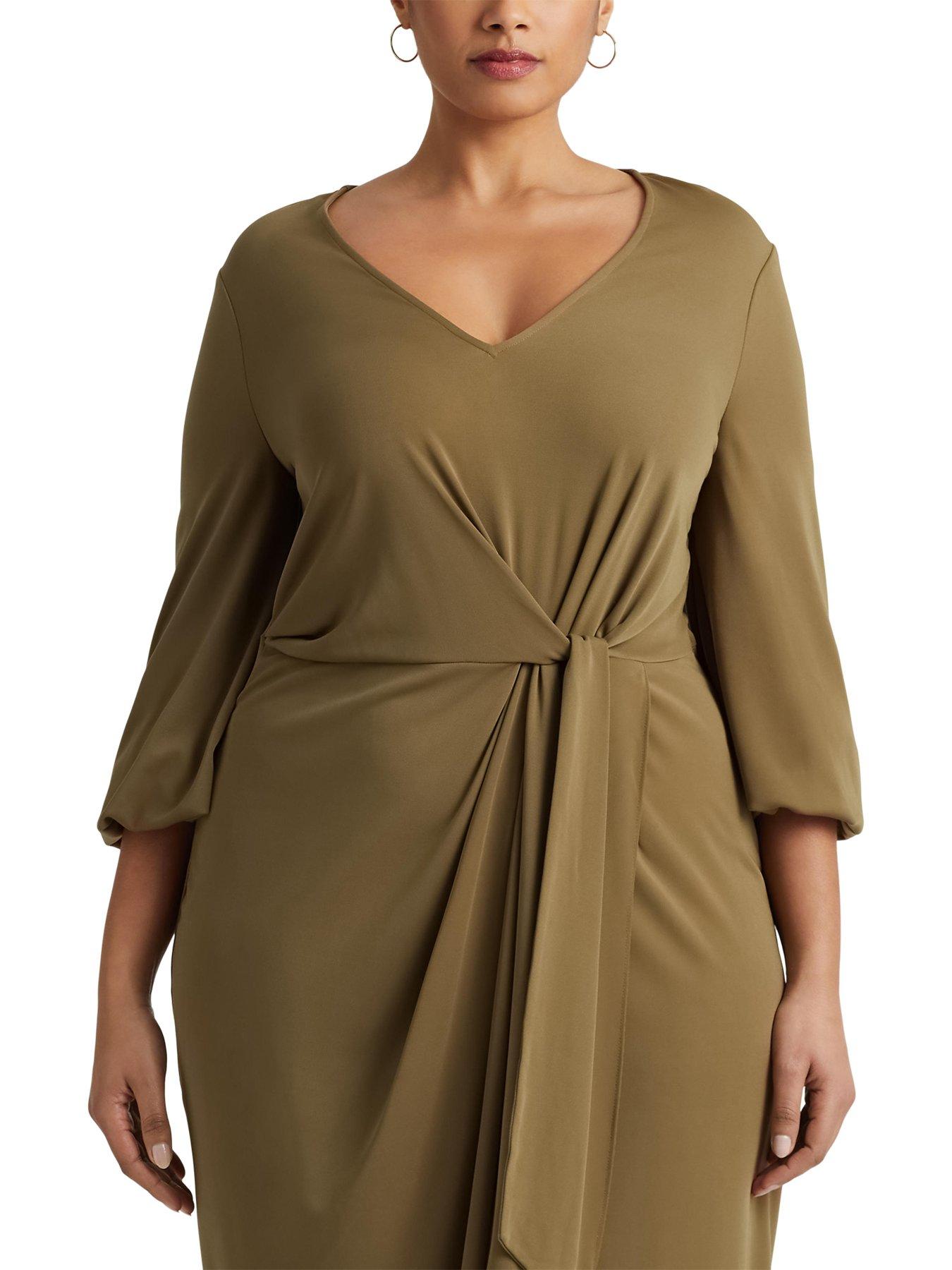 Ralph lauren olive green dress deals