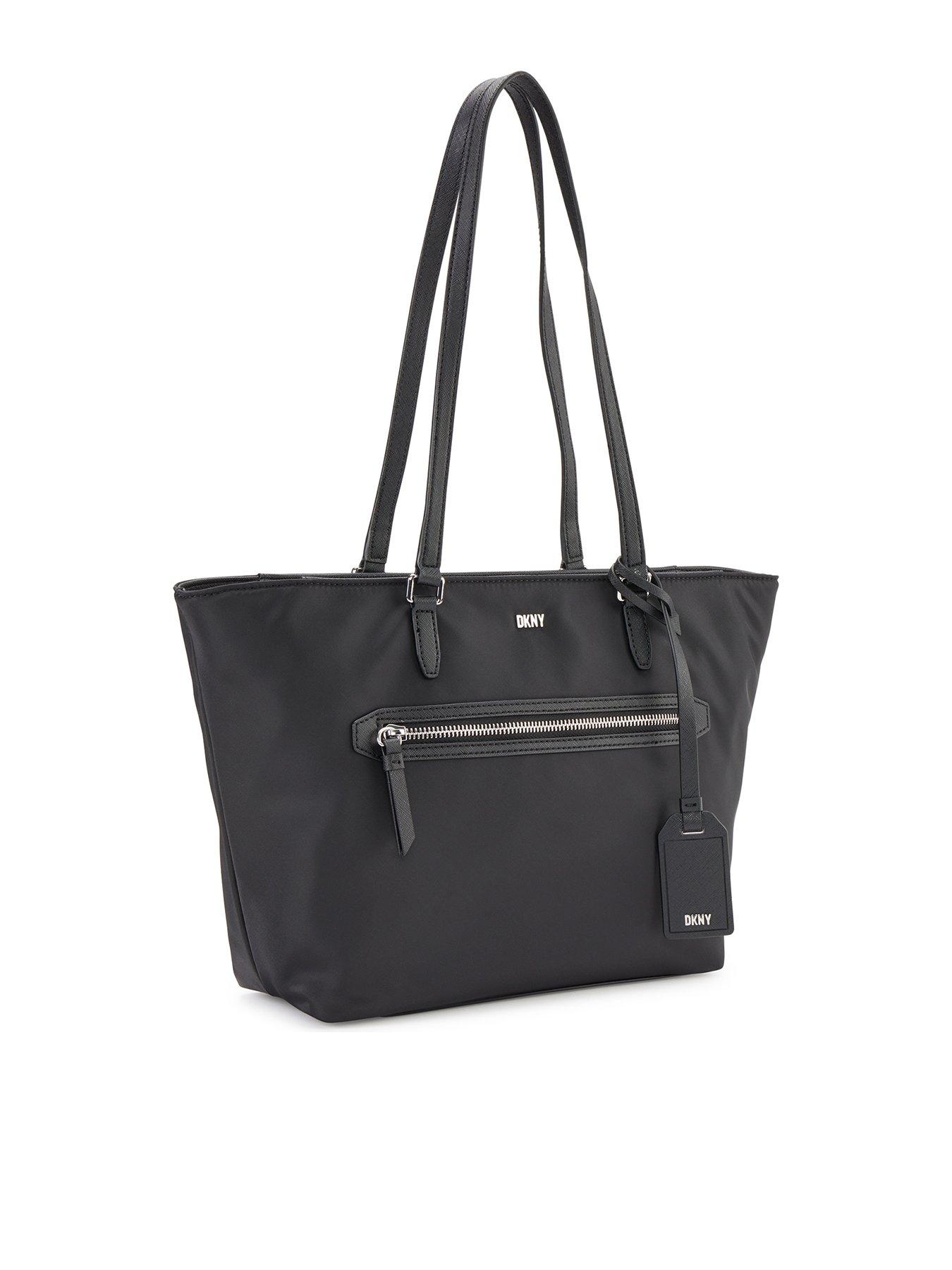 DKNY Casey Nylon Tote - Black/Silver