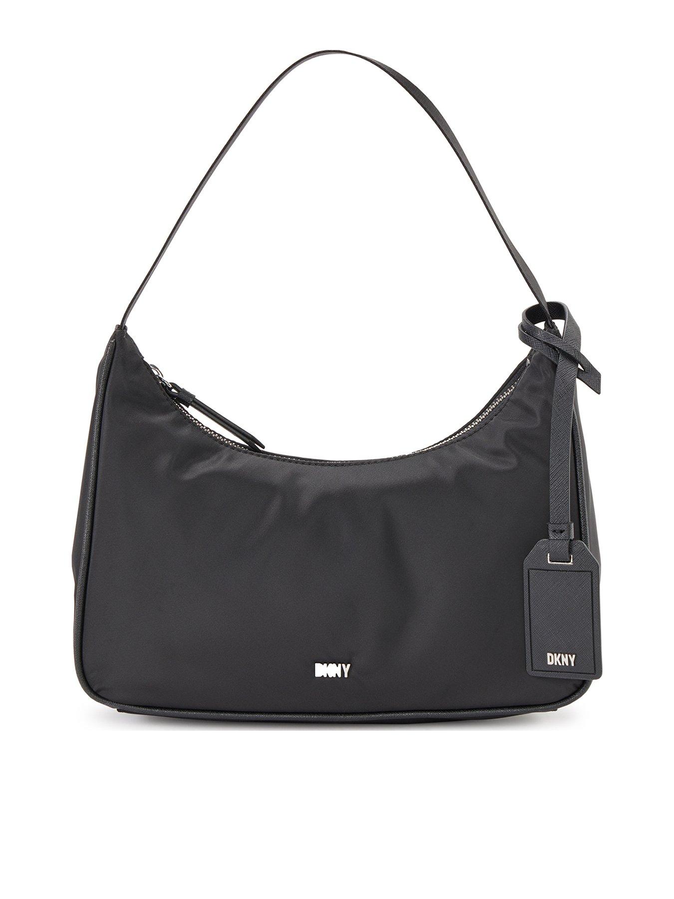 DKNY Womens Black Gold Grayson Large Tote Bag | Designerwear