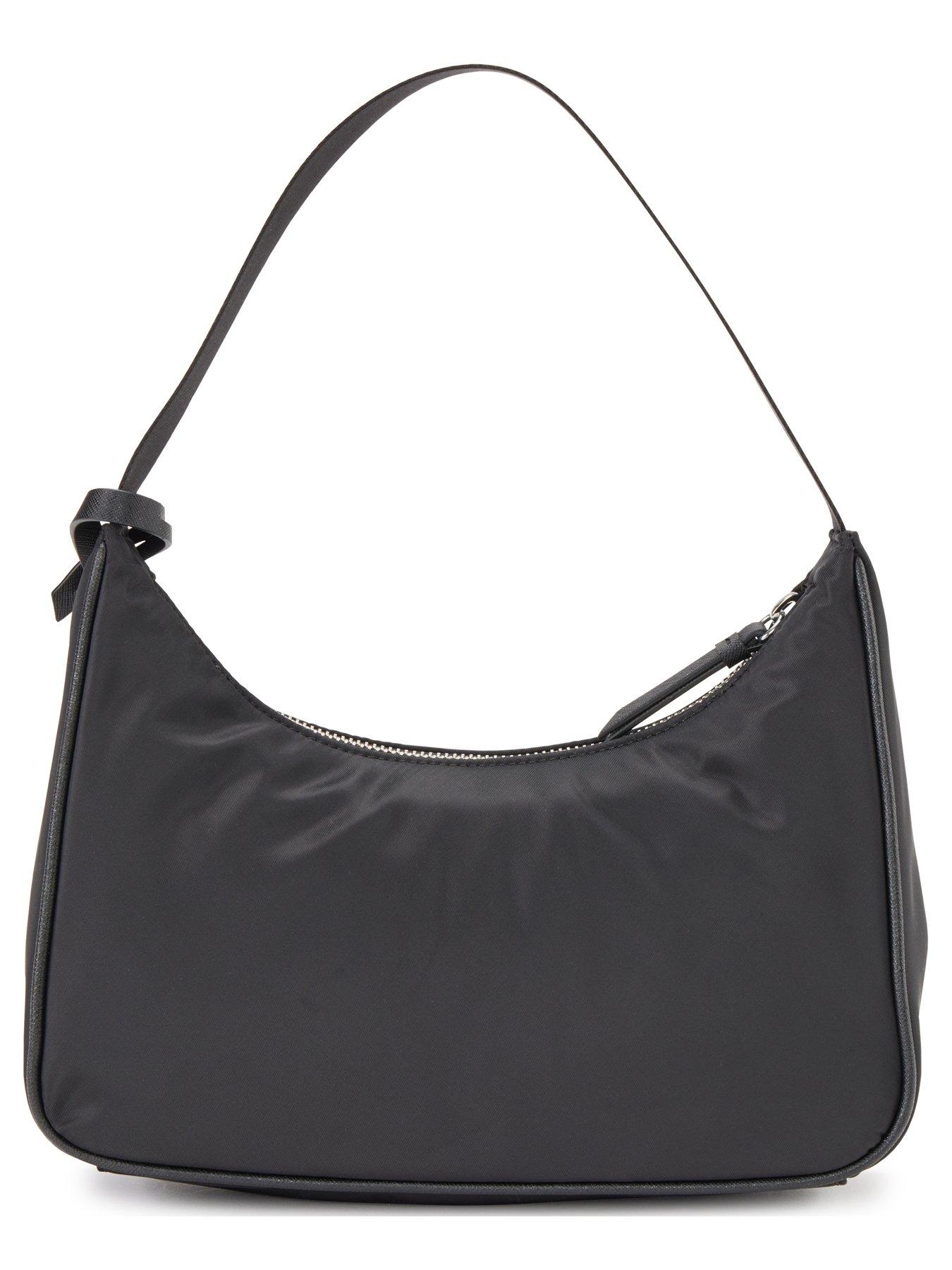 DKNY Casey Nylon Pouchette - Black/Silver | Very.co.uk