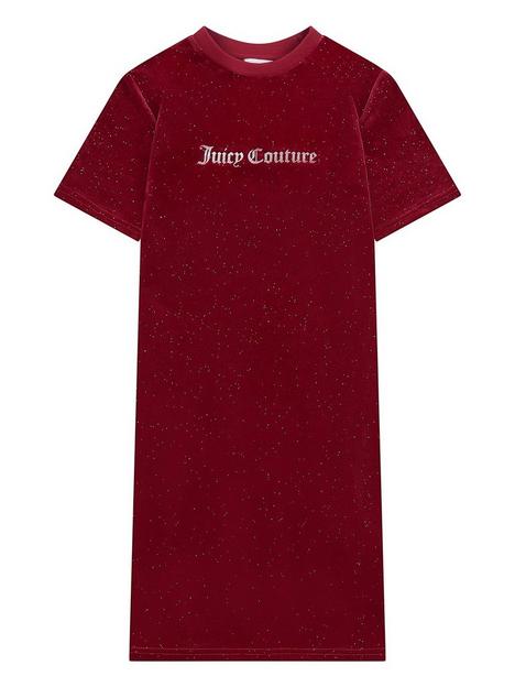 juicy-couture-girls-glitter-velour-tee-dress-beet-red