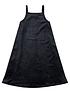  image of juicy-couture-girls-glitter-velour-frill-dress-jet-black