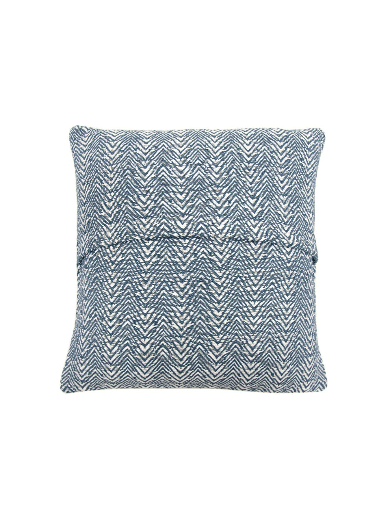 Image 2 of 3 of Appletree Herringbone Cushion Blue