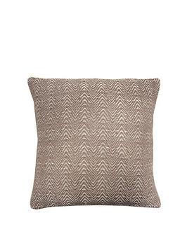 Product photograph of Appletree Herringbone Cushion Linen from very.co.uk
