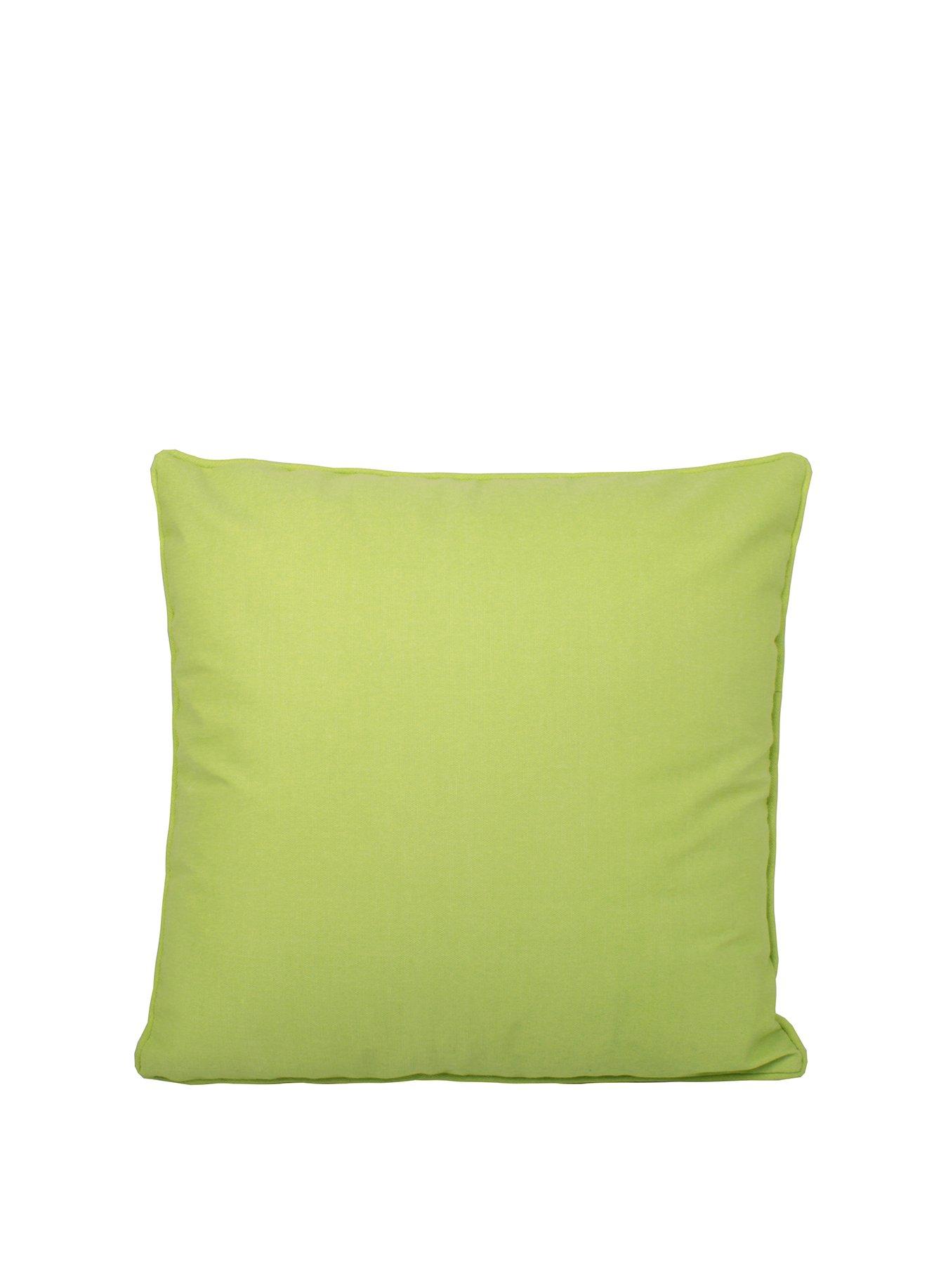 Product photograph of Fusion Plain Dye Outdoor Cushion - Lime Green from very.co.uk