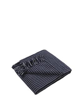 Product photograph of Drift Home Quinn Throw In Navy from very.co.uk