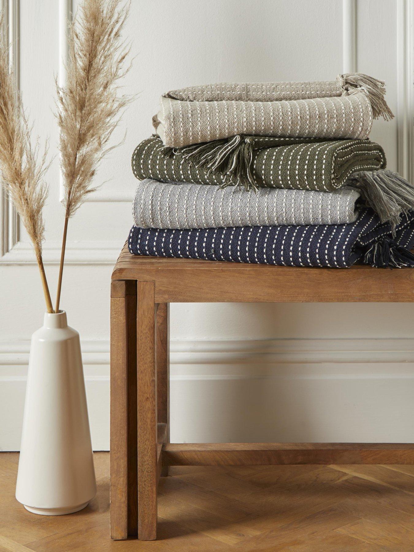 Image 3 of 3 of Drift Home Quinn Throw in Grey&nbsp;