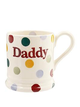 Product photograph of Emma Bridgewater Polka Dot Daddy 1 2 Pint Mug from very.co.uk
