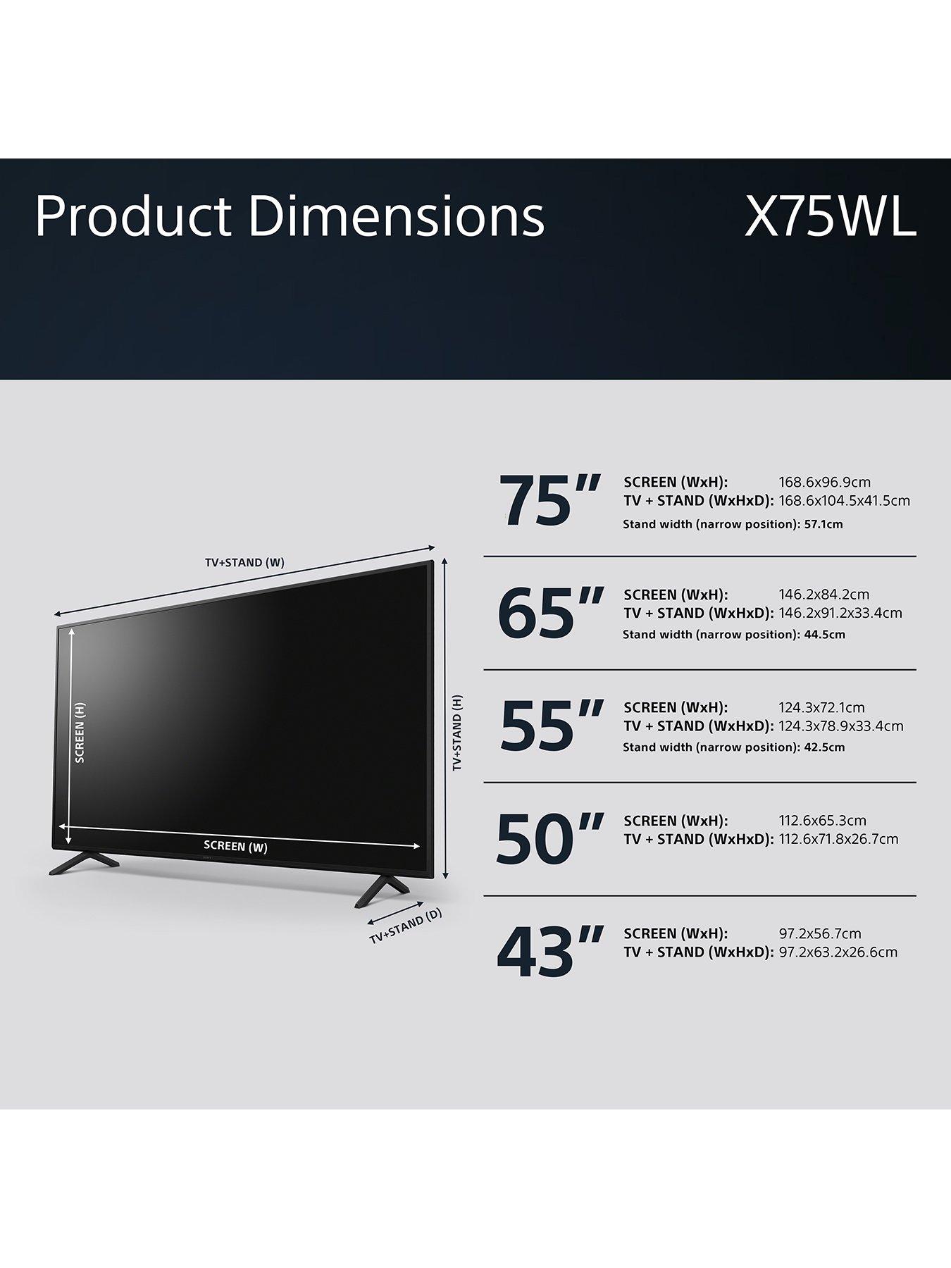 Image 4 of 7 of Sony KD75X75WLU 75-inch, LED, 4K HDR, Google TV