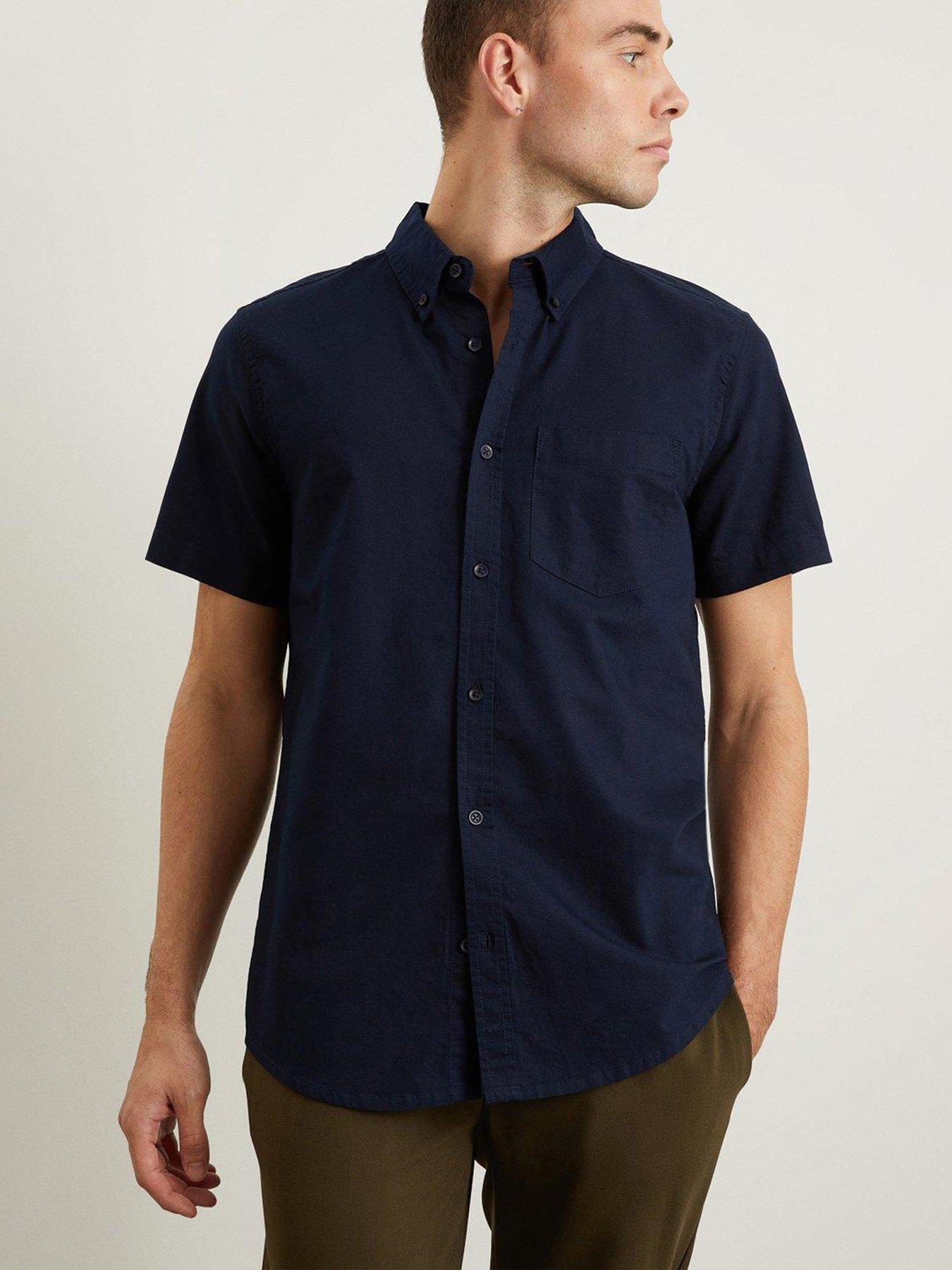 Burton Short Sleeve Oxford Shirt Navy