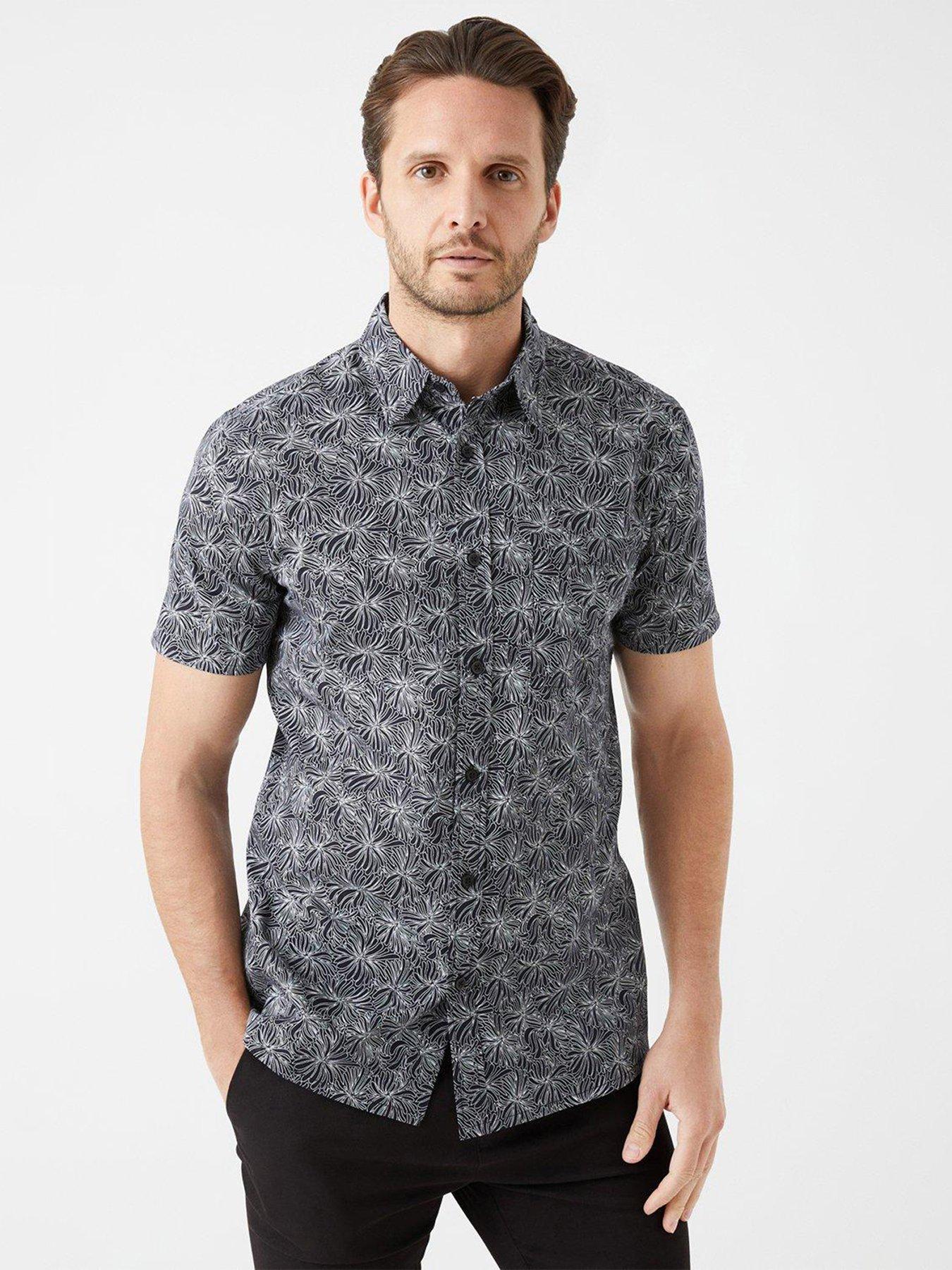 Poplin Printed Shirt Black