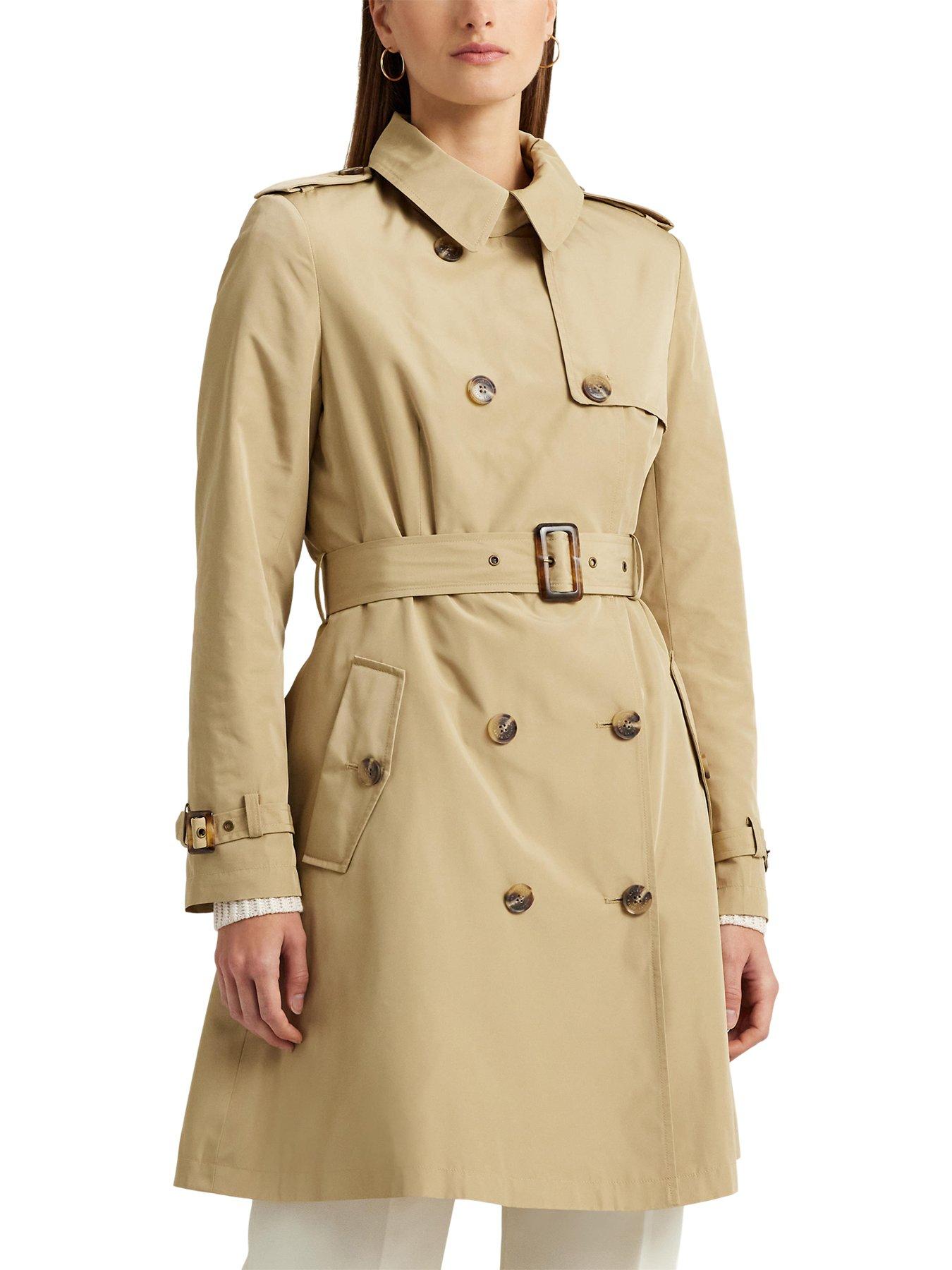 Lauren by Ralph Lauren Lauren Ralph Lauren Trench Lined Coat Birch Tan Very