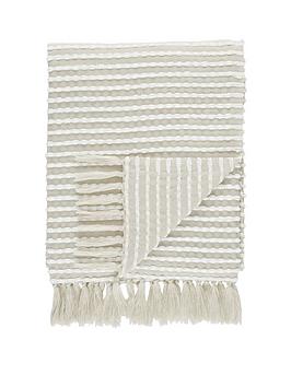 Product photograph of Catherine Lansfield Stab Stitch Throw from very.co.uk
