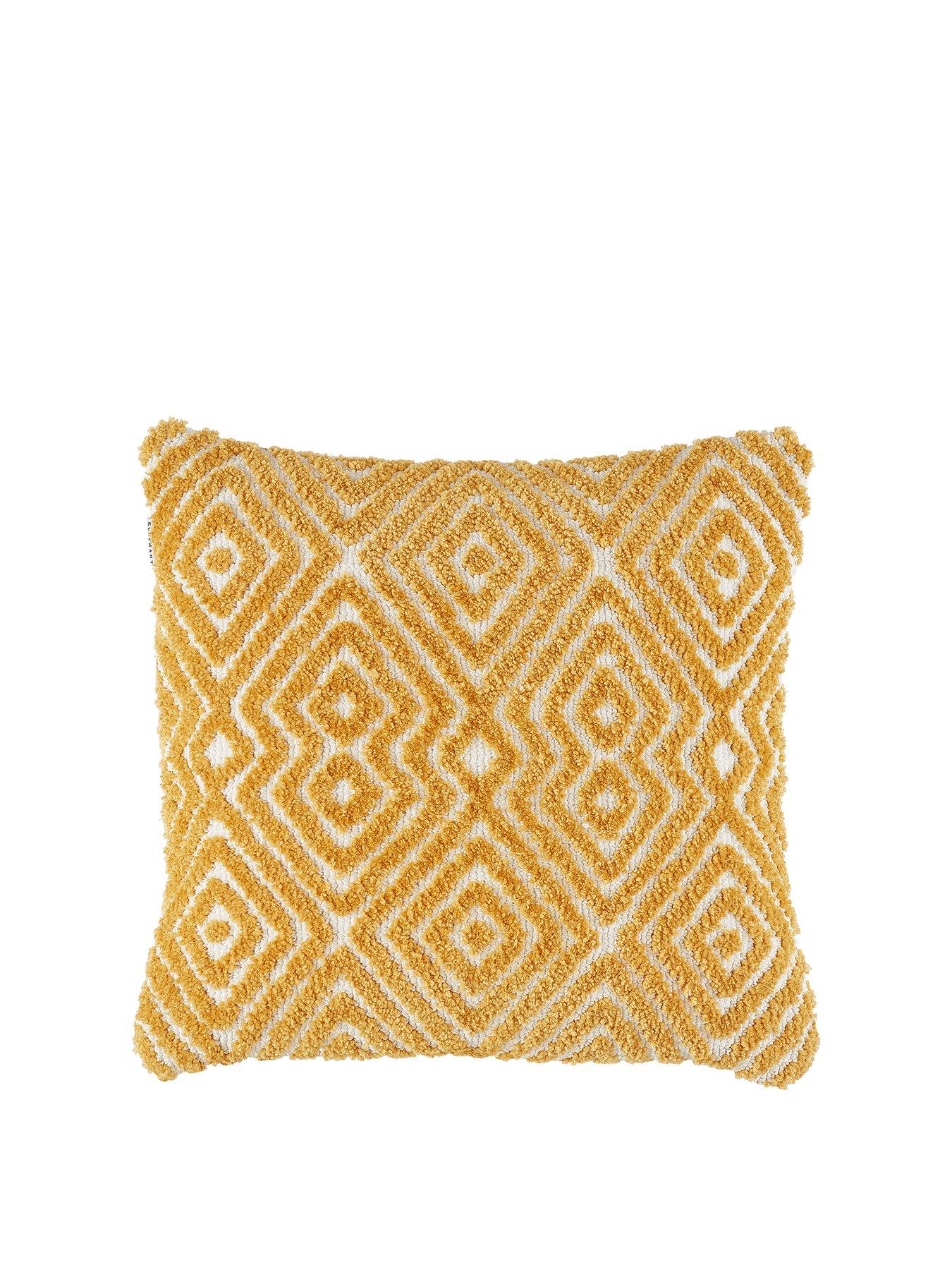Product photograph of Pineapple Elephant Global Tufted Geo Cushion from very.co.uk
