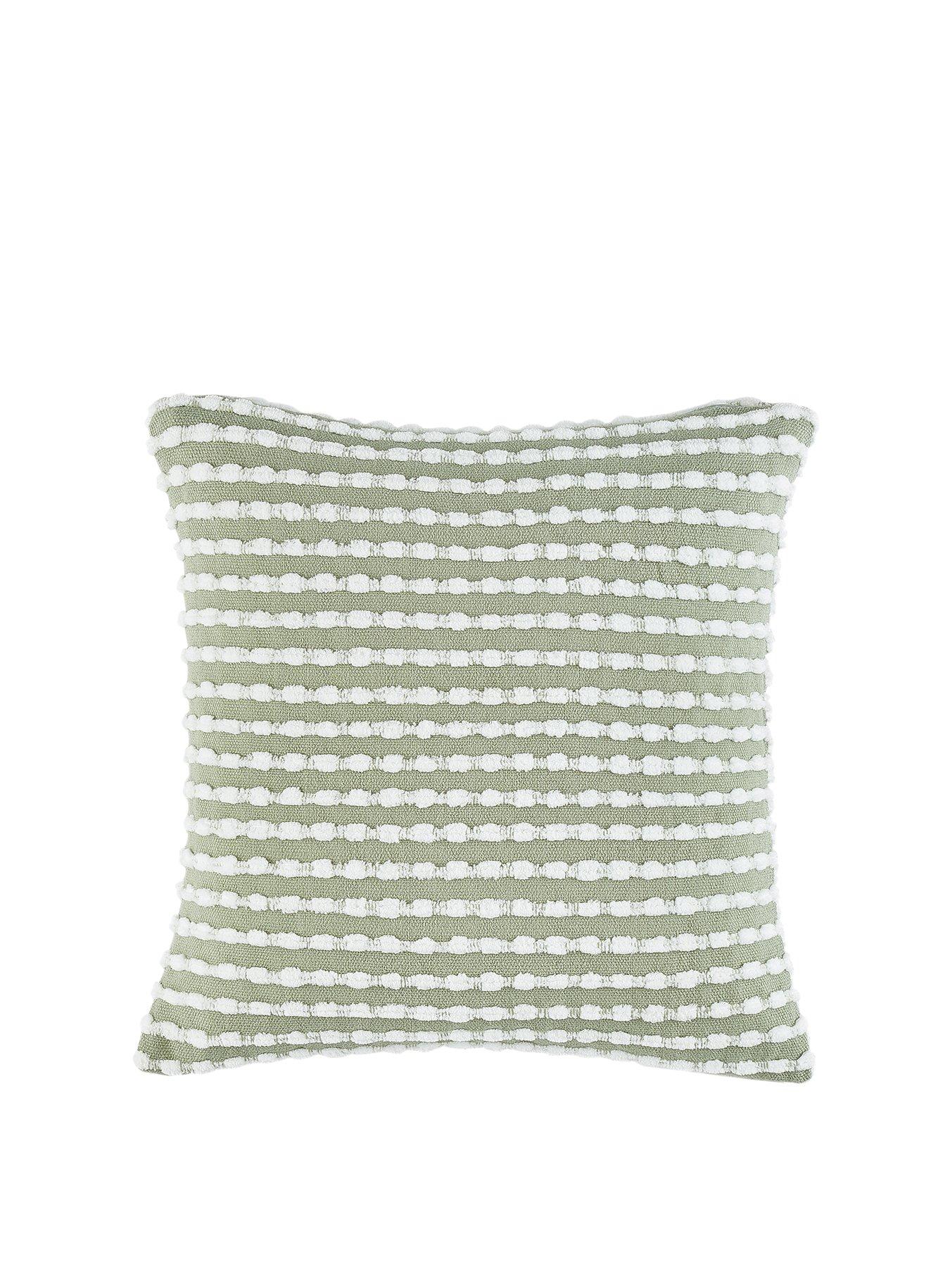 Product photograph of Catherine Lansfield Stab Stitch Cushion from very.co.uk