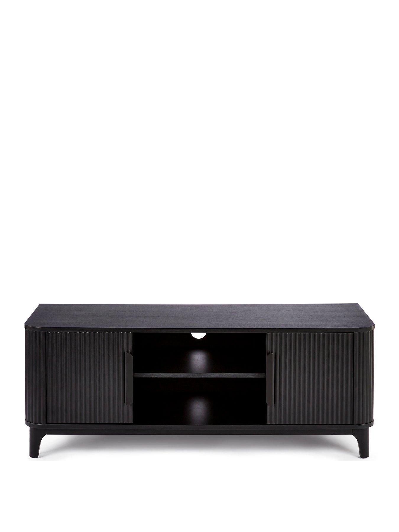 Very Home Carina TV Unit fits up to 50 inch TV Black very.co.uk