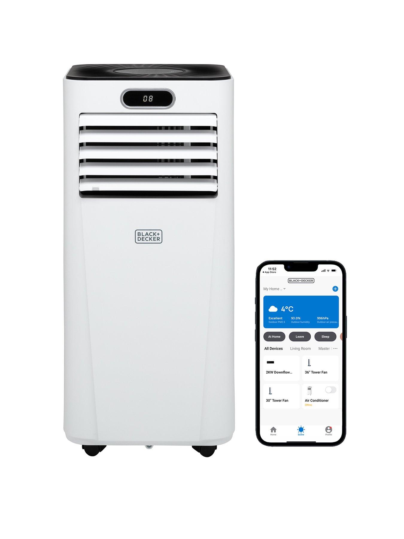undefined 5000 BTU Portable 3-in-1 Smart Air Conditioner, Dehumidifier, Cooling Fan with Sleep Mode, Remote Control, White, 560W, BXAC40023GB