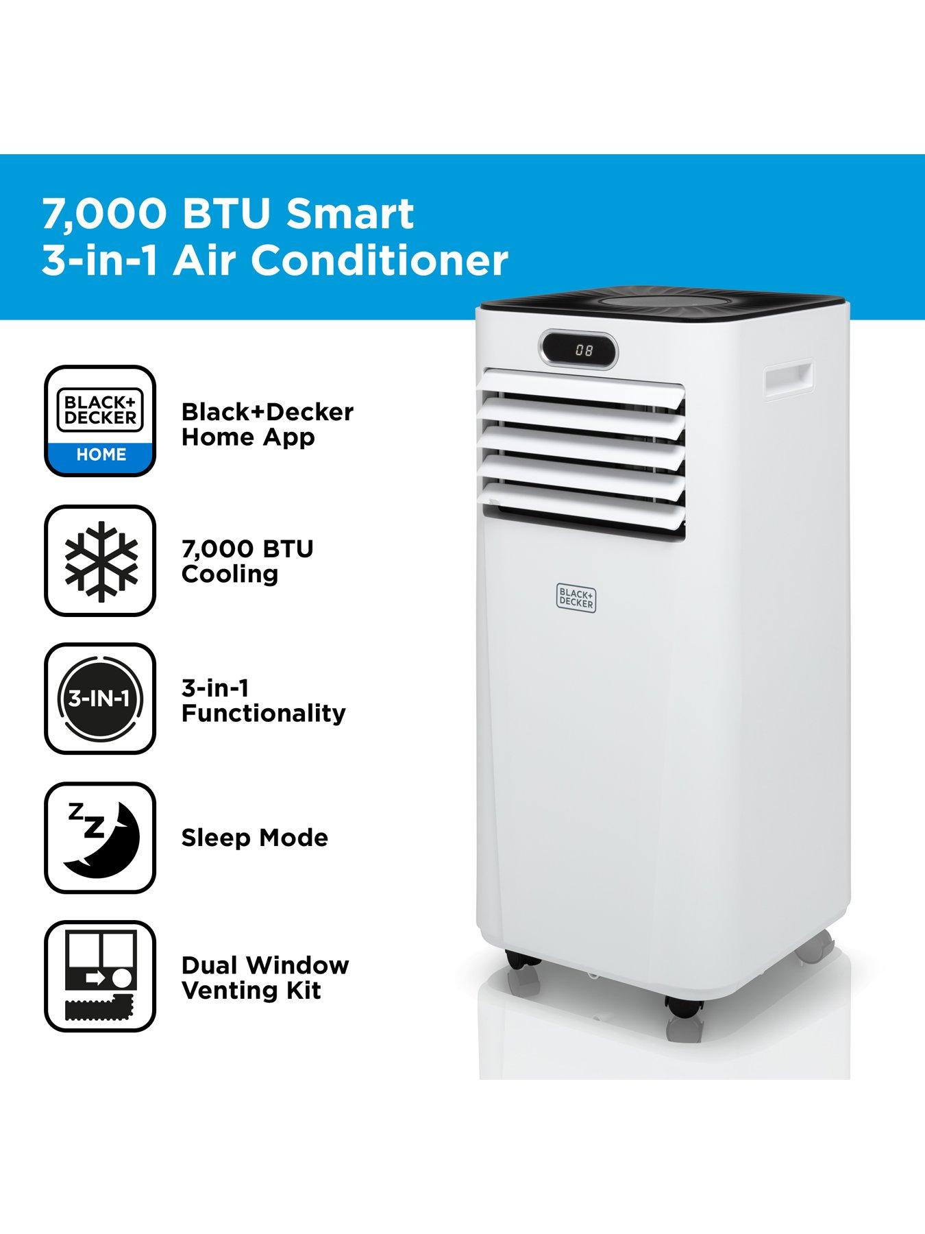 Black Decker 7000 BTU Portable 3 in 1 Smart Air Conditioner