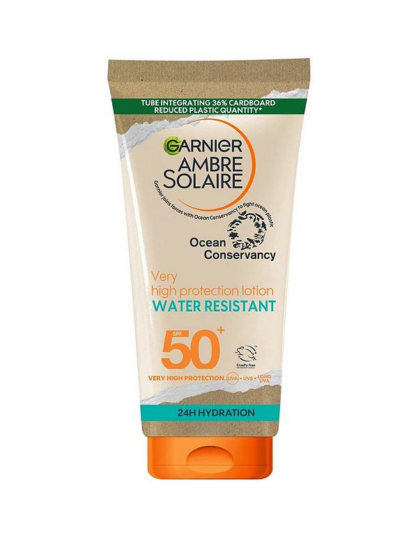 Image 1 of 2 of Garnier Ambre Solaire SPF 50+ Water Resistant High Protection Sun Cream Lotion 175ml