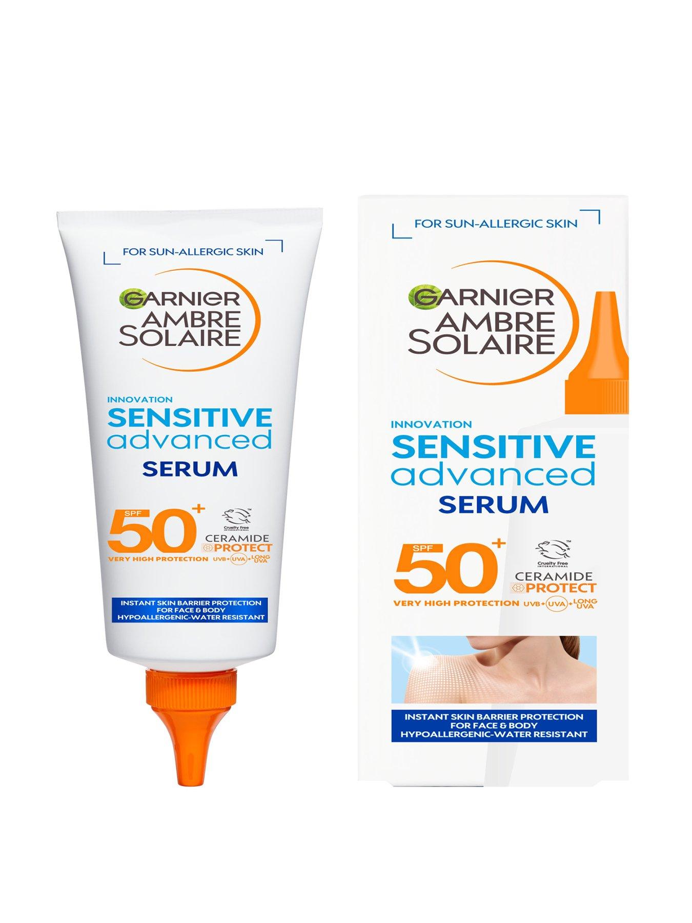 Image 1 of 7 of Garnier Ambre Solaire SPF 50+ Sensitive Advanced Serum for Face and Body 125ml