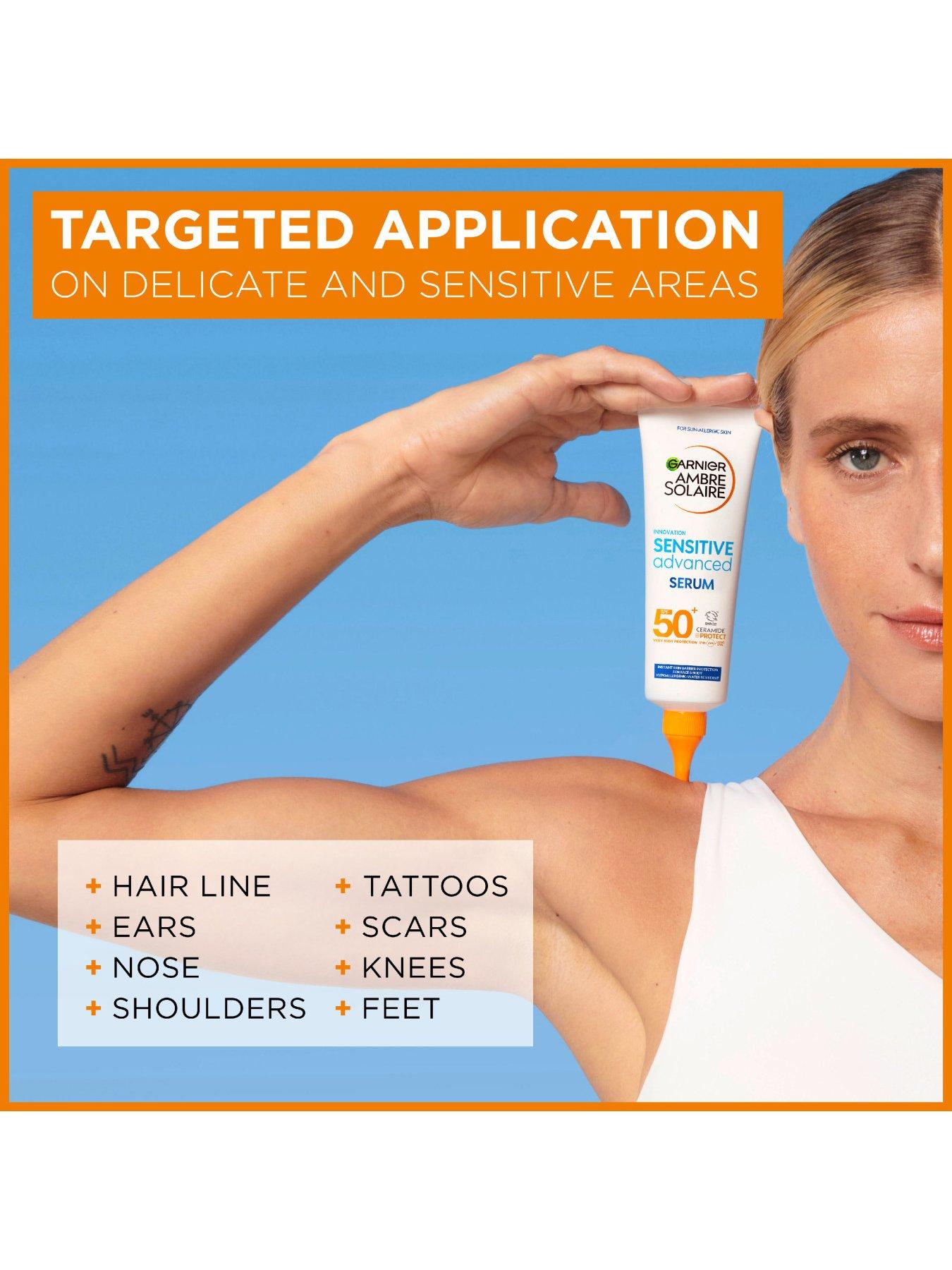 Image 3 of 7 of Garnier Ambre Solaire SPF 50+ Sensitive Advanced Serum for Face and Body 125ml
