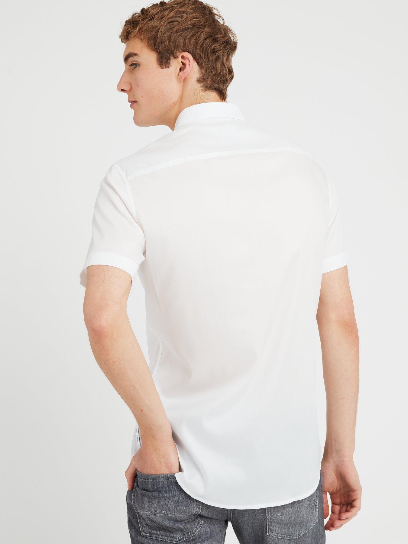 Armani white short sleeve shirt sale