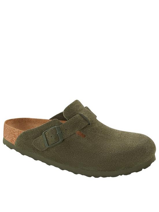 back image of birkenstock-boston-suede-clogs-thyme
