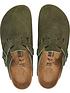  image of birkenstock-boston-suede-clogs-thyme