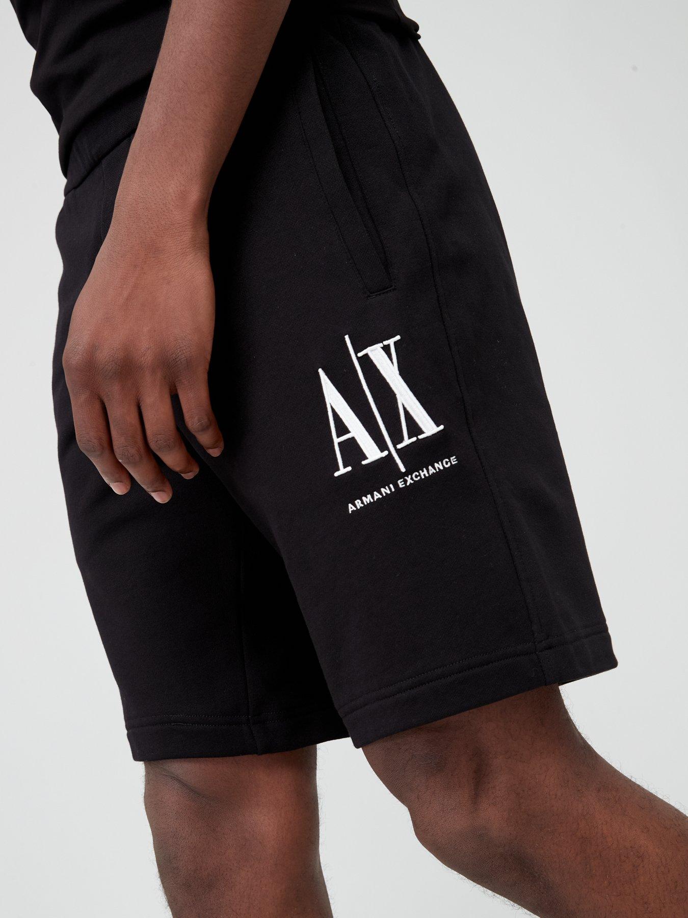 AX Logo Jersey Short Black