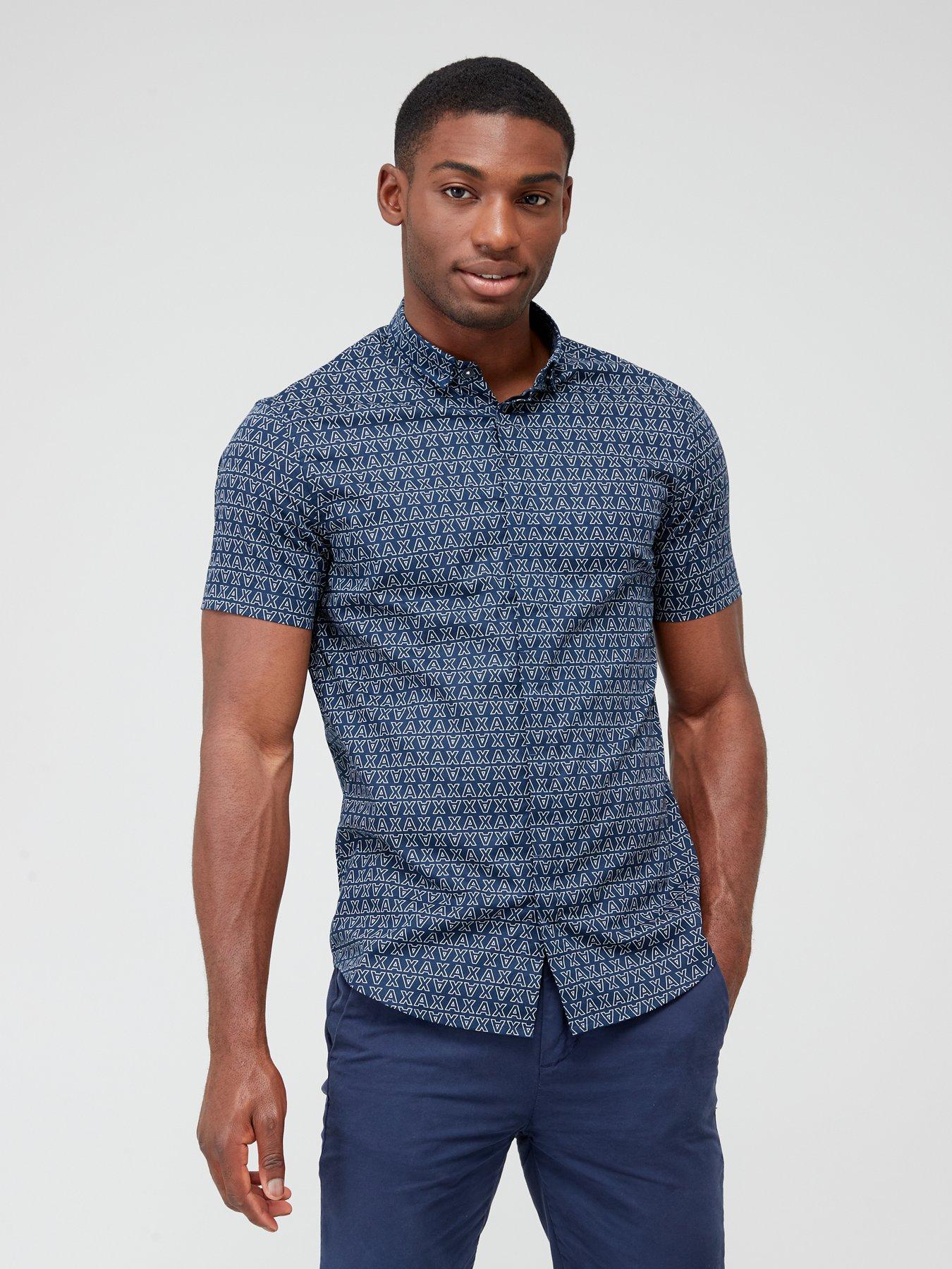 Armani short best sale sleeve shirt