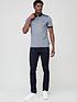  image of armani-exchange-contrast-slim-fit-polo-shirt-navy