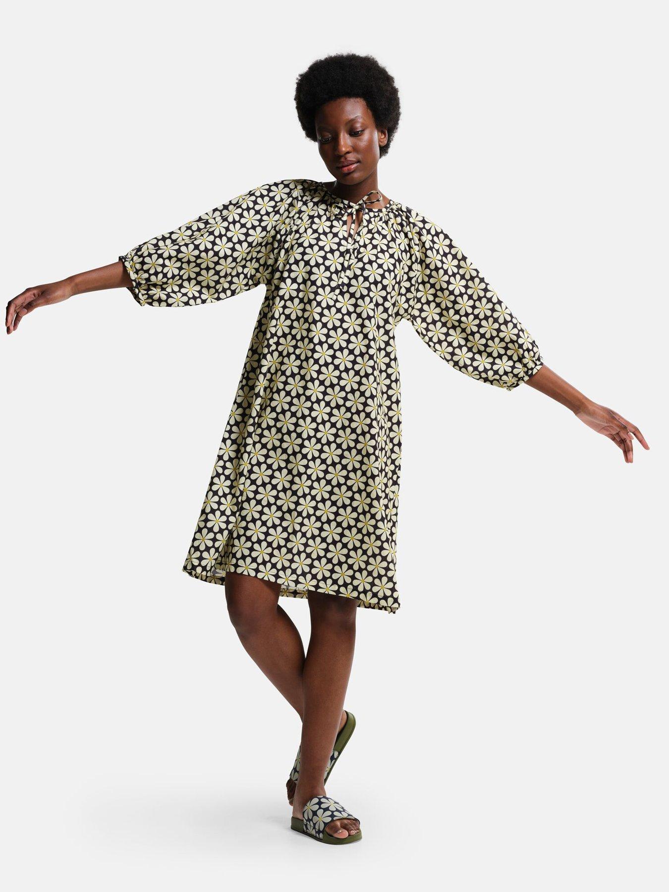 Orla Kiely Tie Neck Dress Print