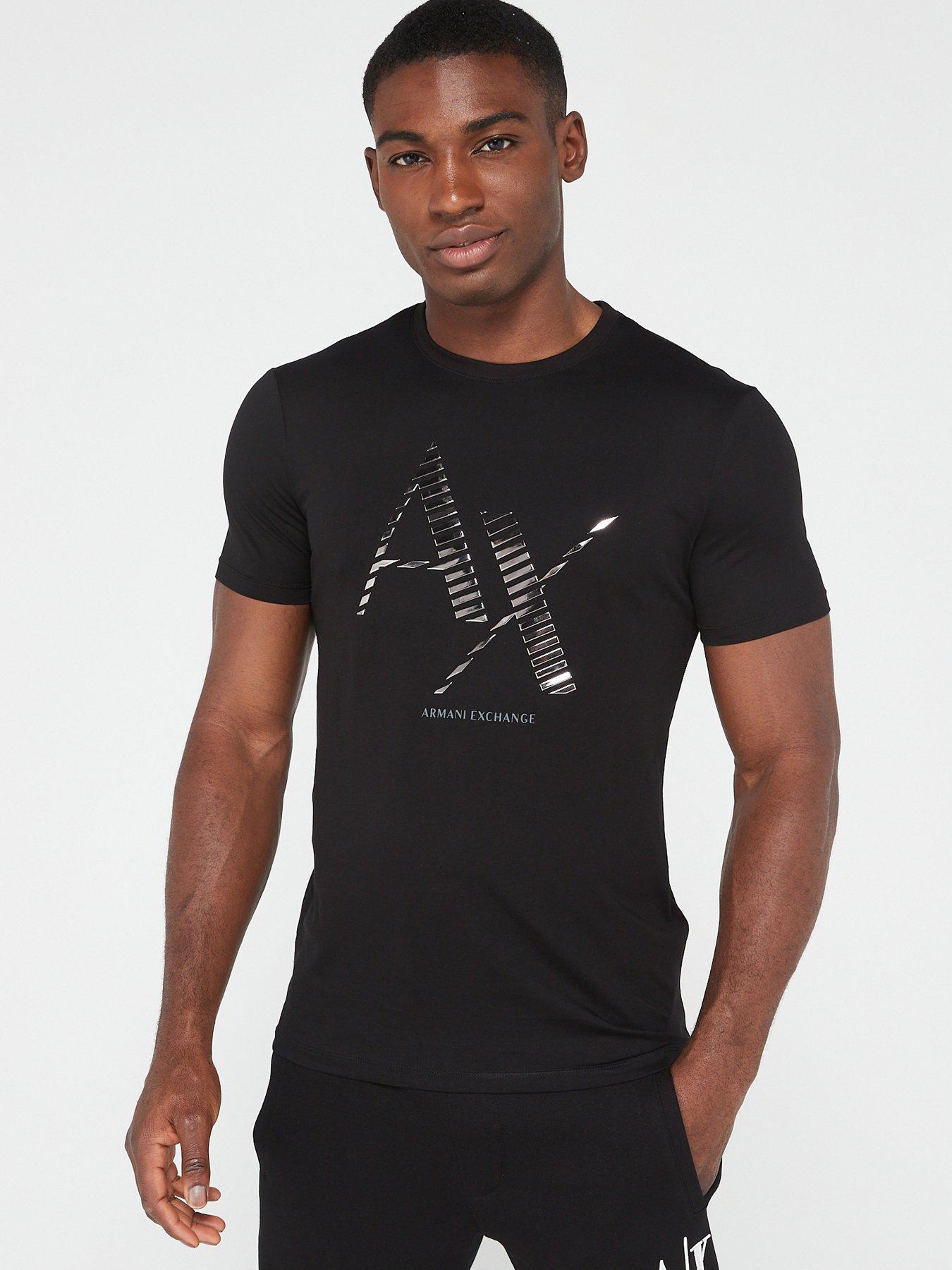 Armani Exchange Large Logo Ax T shirt Black very