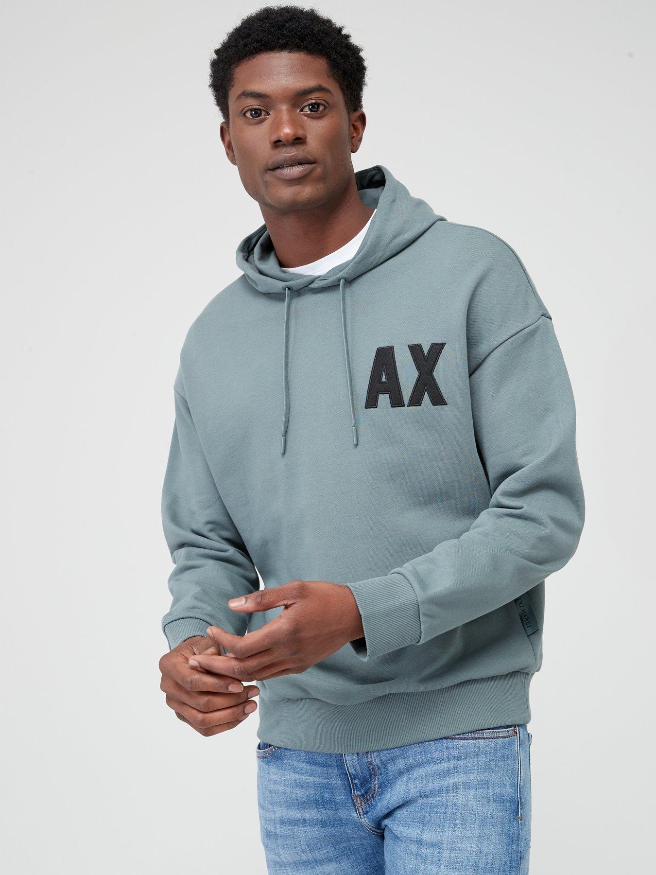 Grey armani hotsell exchange hoodie