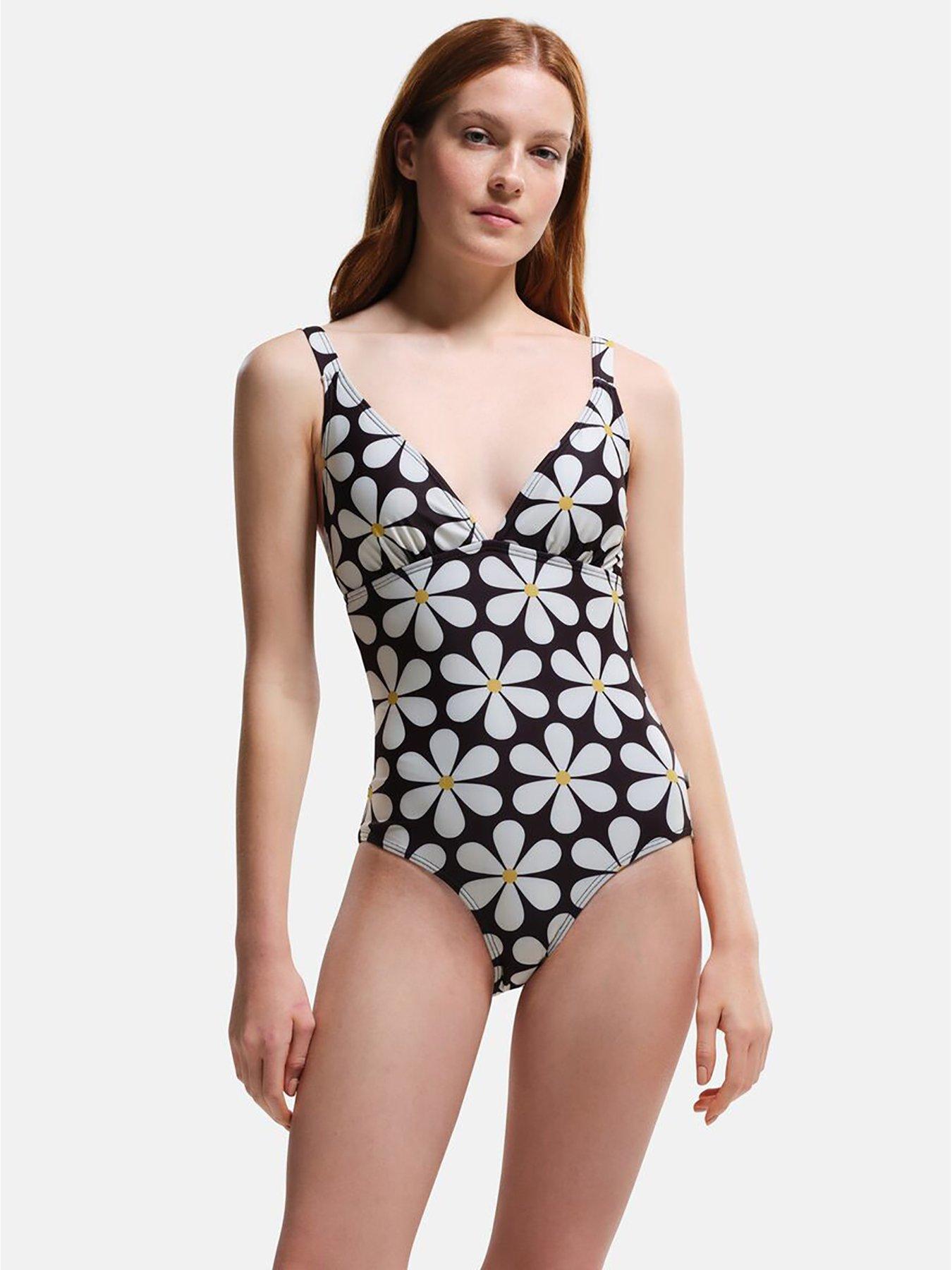 Energy Chlorine Resistant Swimsuit - Floral/Black