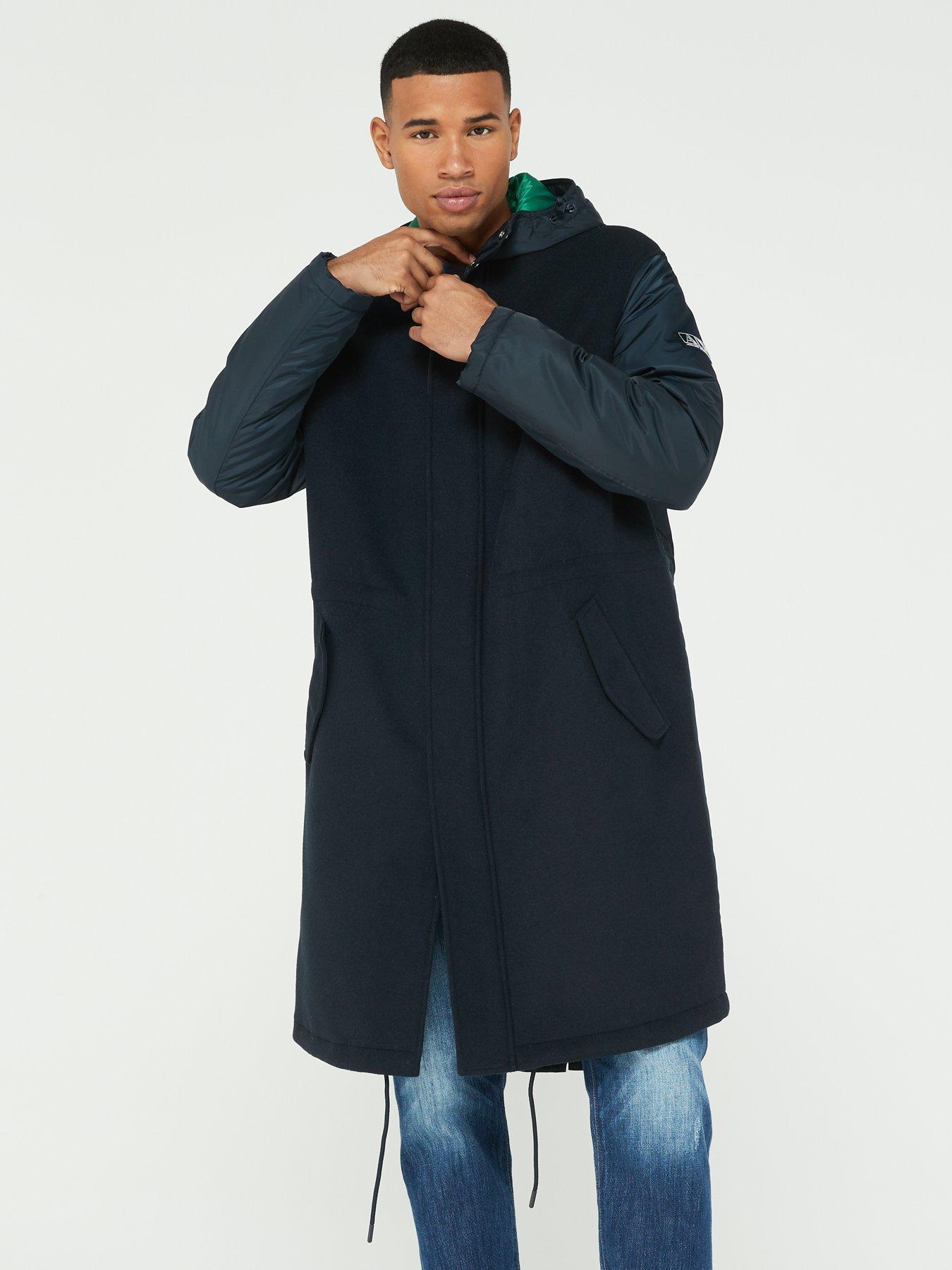 undefined Hooded Trench Coat