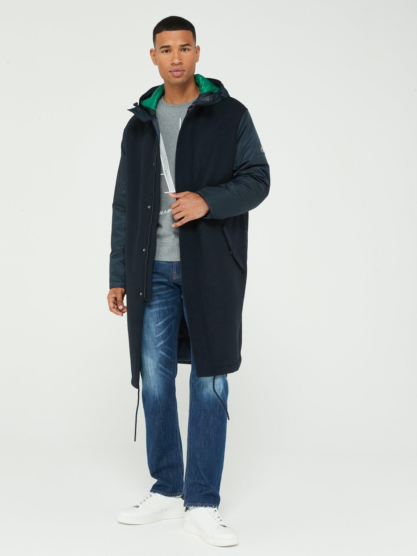 Armani exchange trench on sale coat