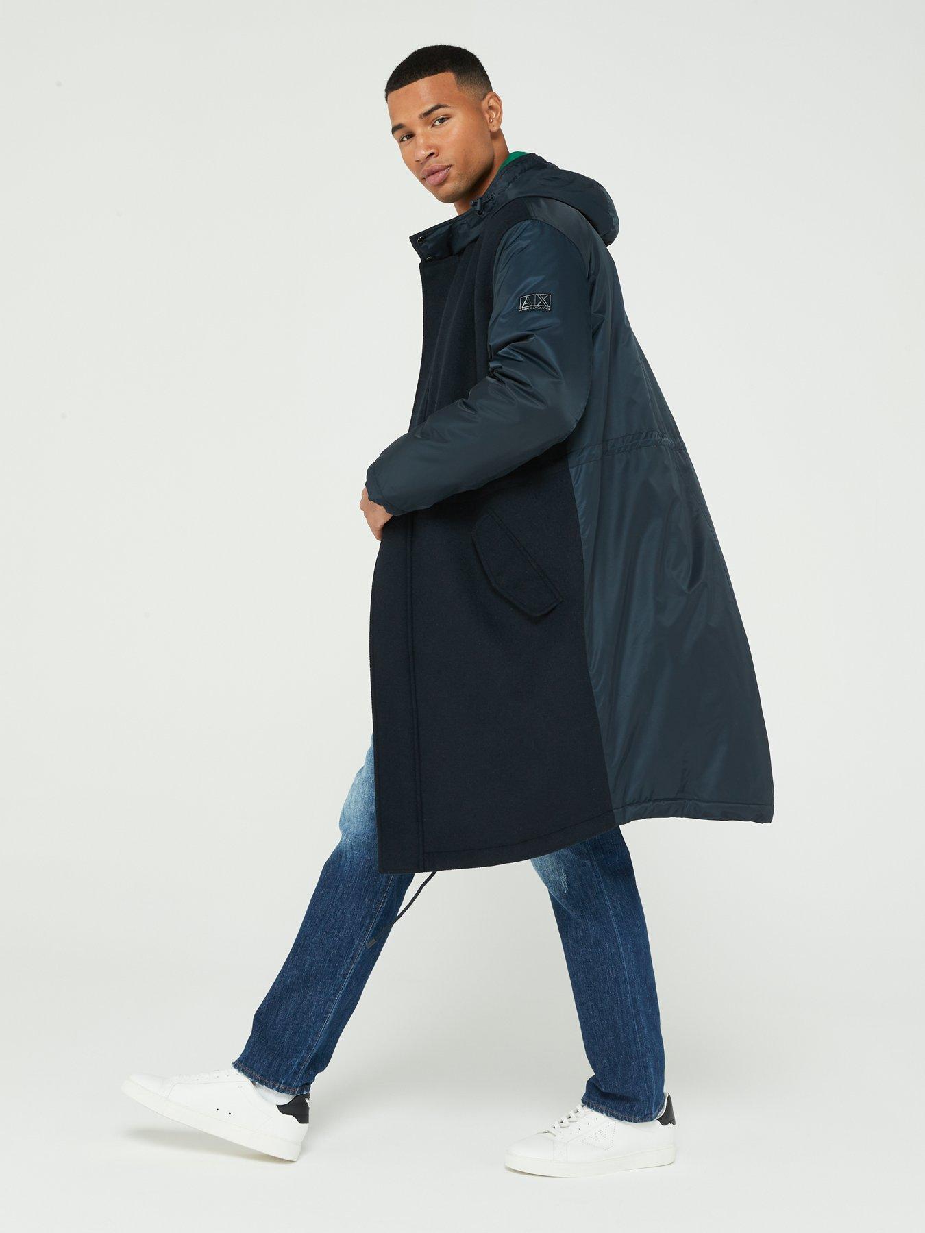 Armani Exchange Hooded Trench Coat | Very.co.uk