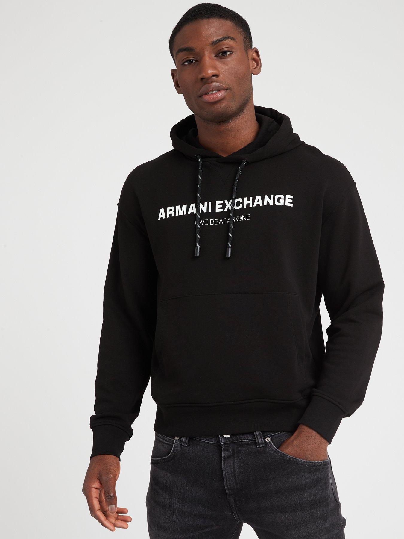 Grey armani hot sale exchange hoodie