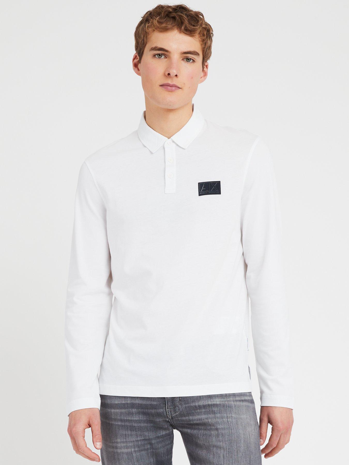 Armani jeans long outlet sleeve polo