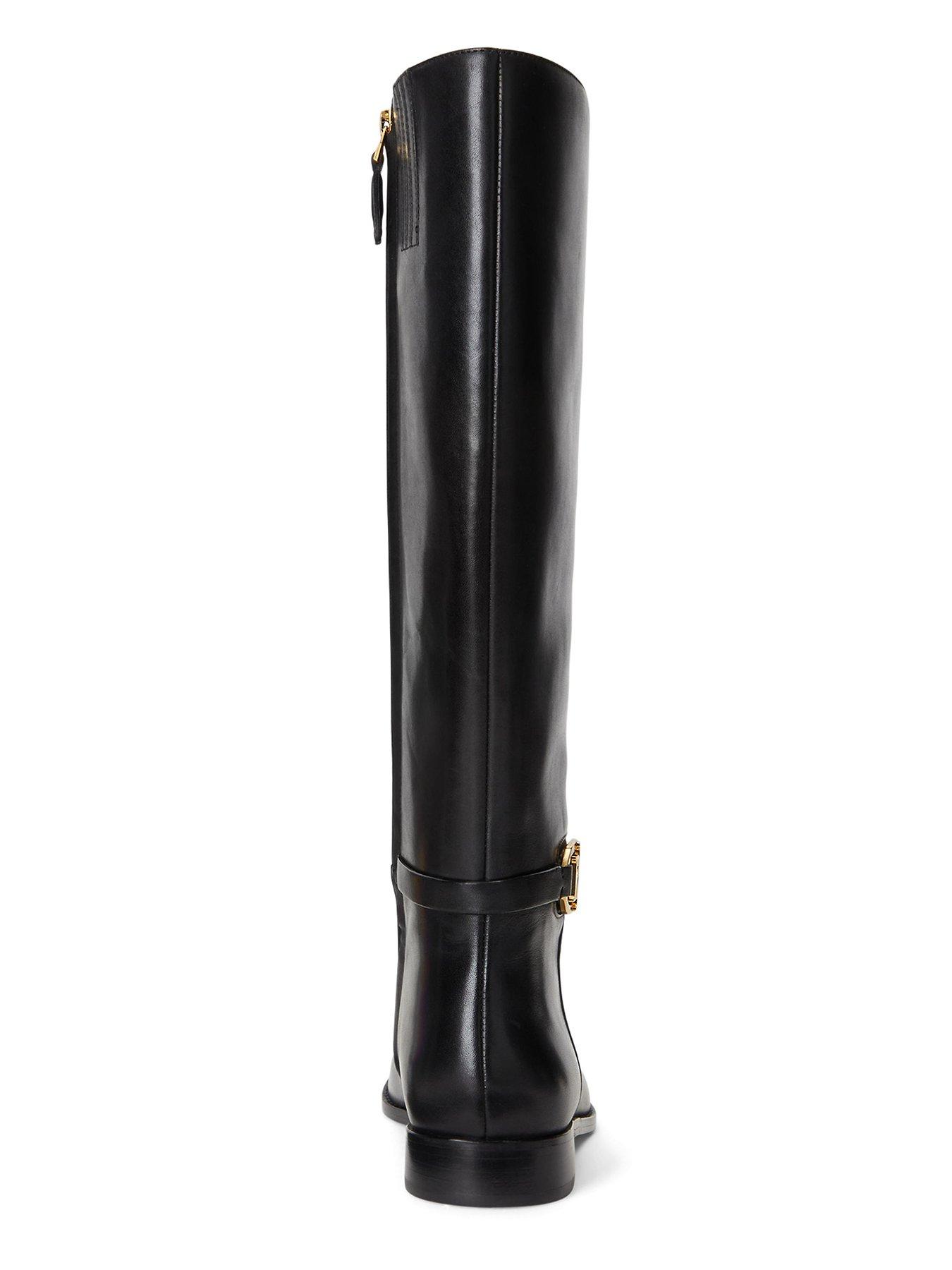 Lauren by Ralph Lauren Bridgette-boots-tall Boot - Black | Very.co.uk