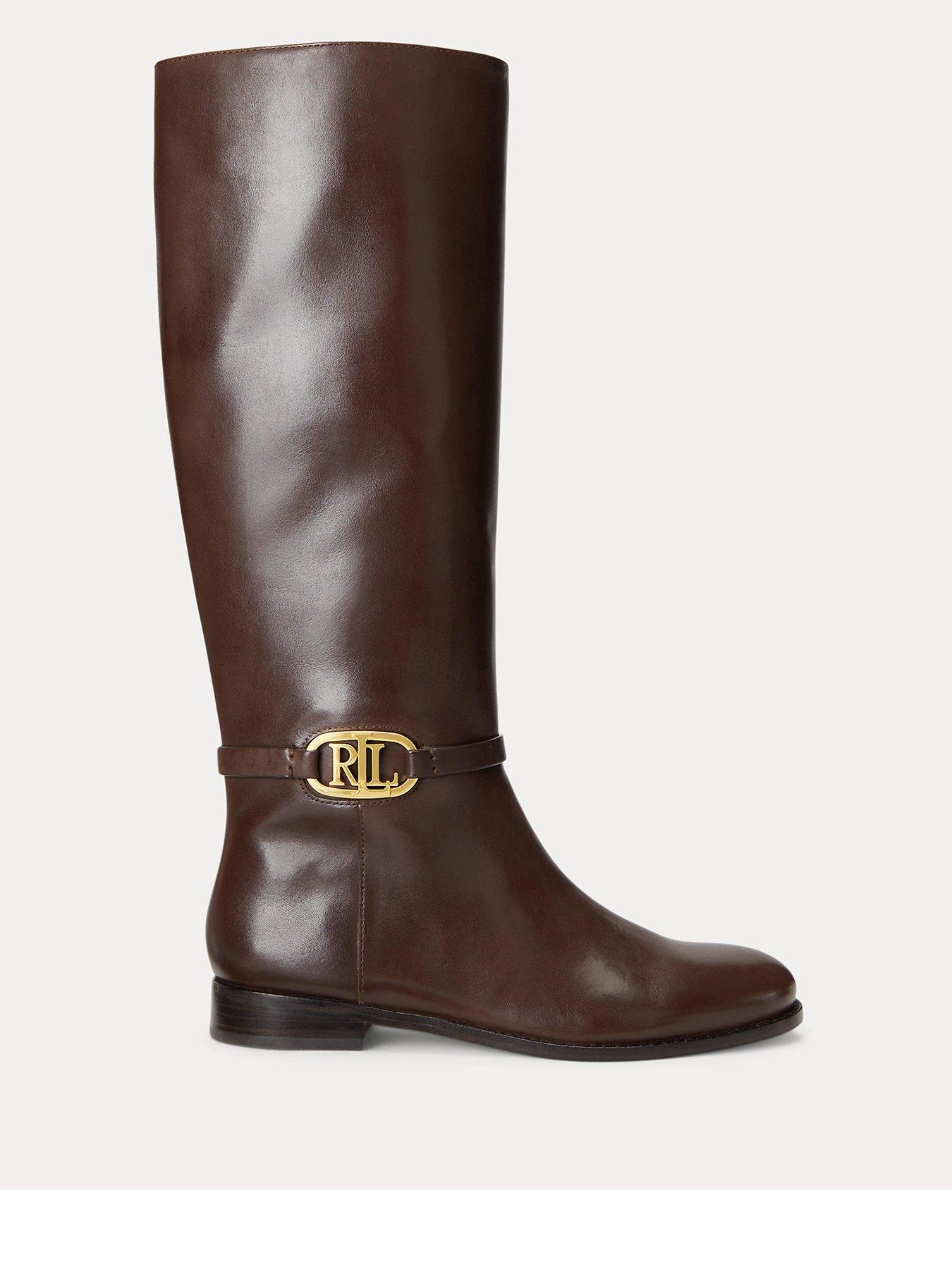 Lauren by Ralph Lauren Bridgette boots tall Boot Chestnut Brown Very