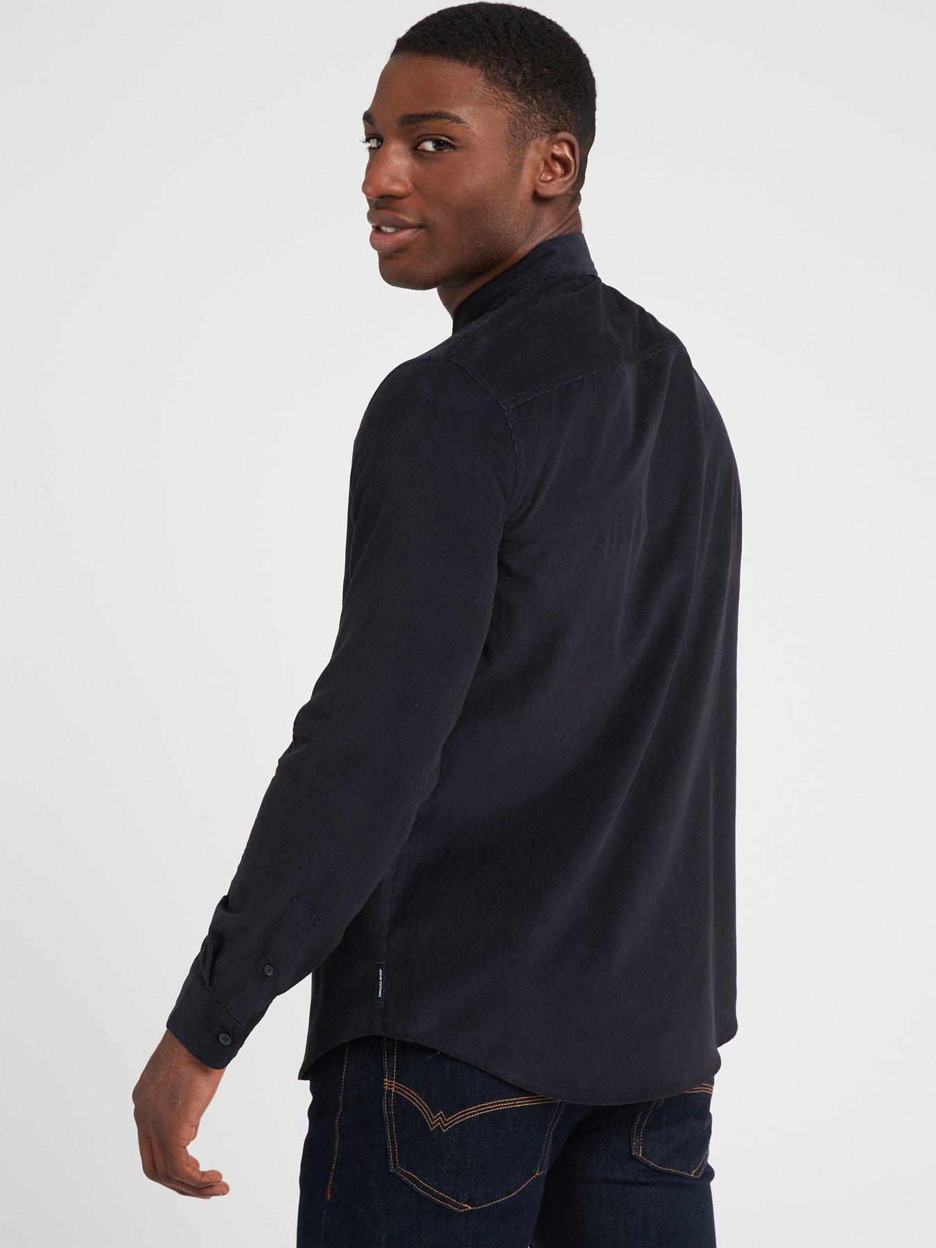 Image 2 of 5 of Armani Exchange Long Sleeve Shirt - Navy