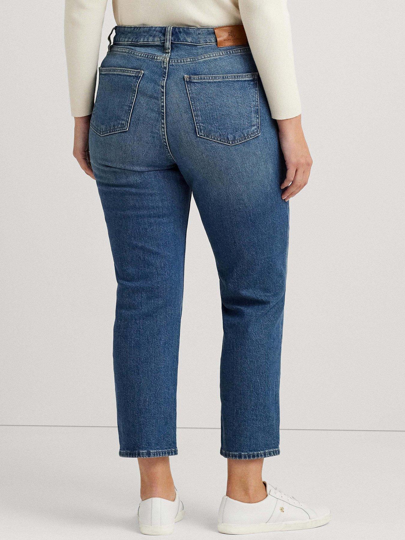 High waisted straight ankle 2024 jeans