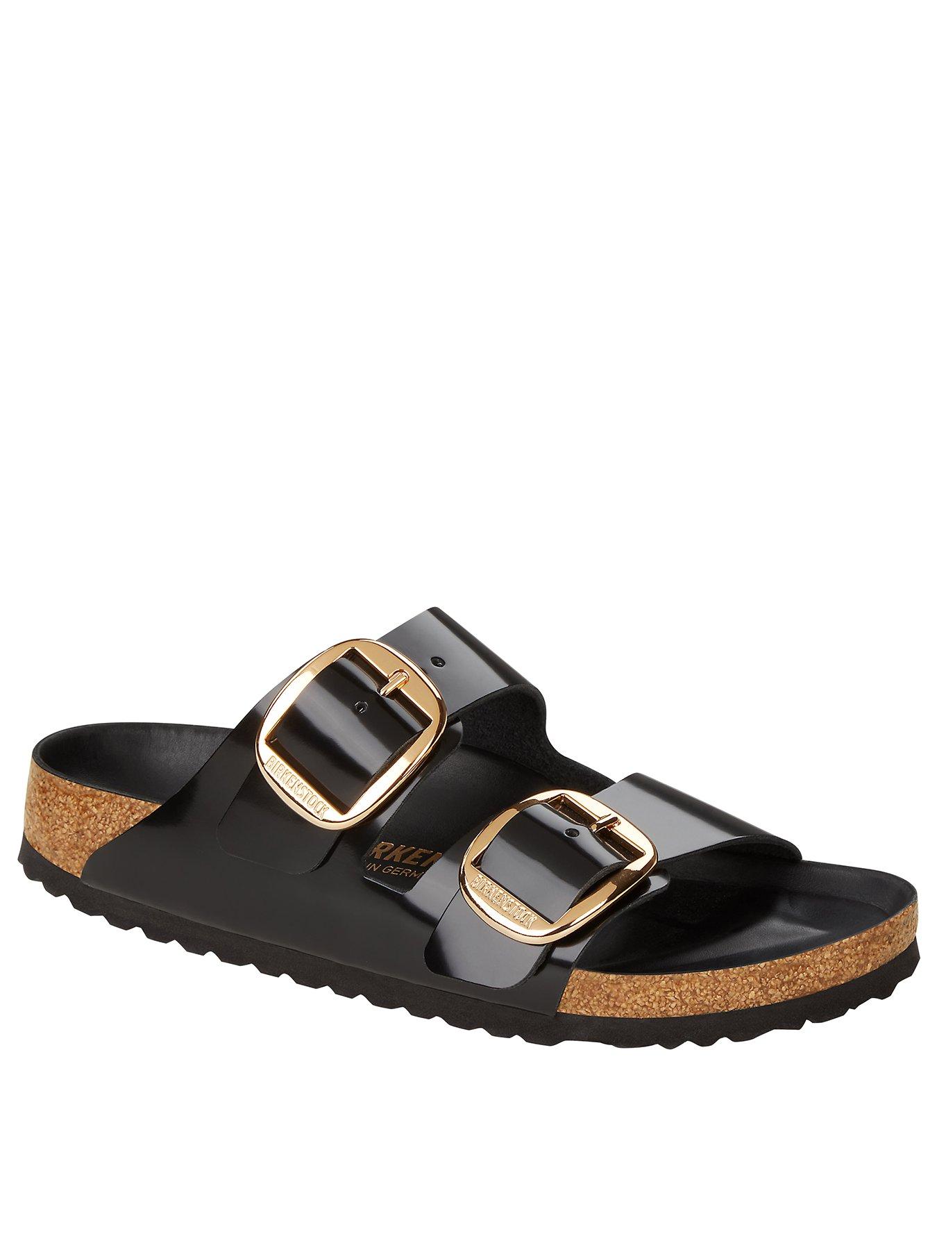 Black and gold store birkenstocks