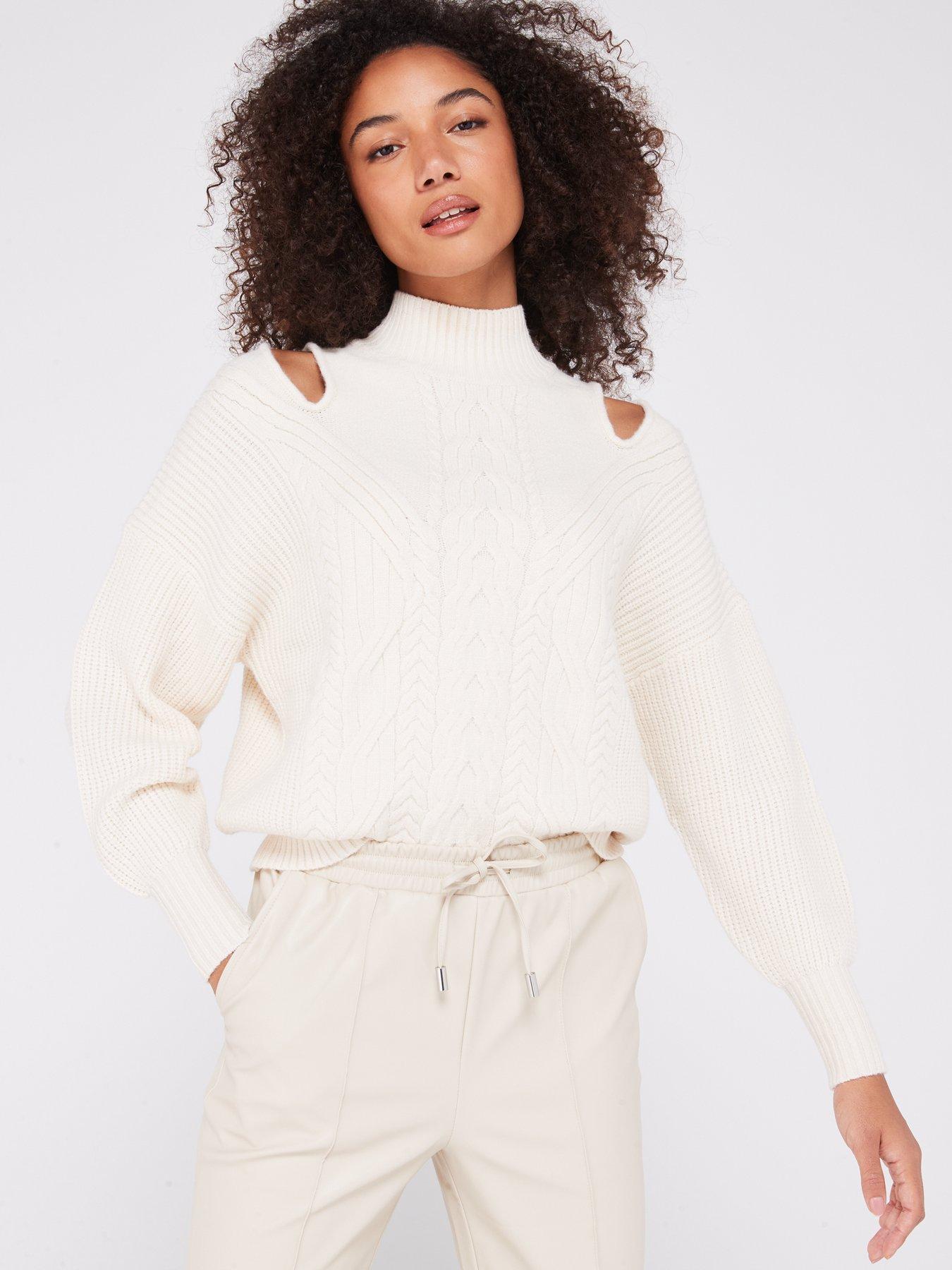 White cut out jumper hotsell