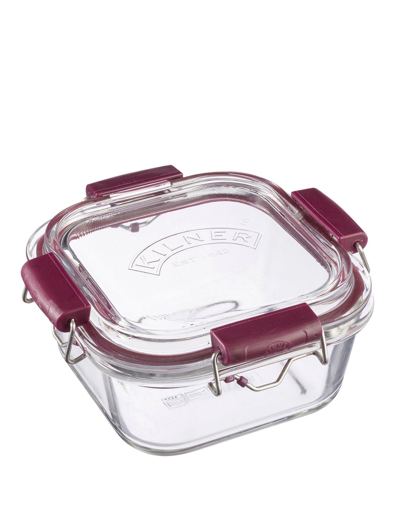 Product photograph of Kilner Fresh Storage Glass Container - 0 75 L from very.co.uk