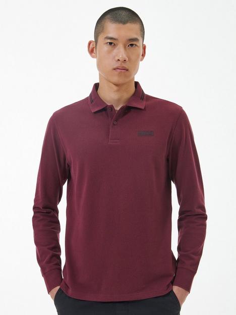 barbour-international-very-exclusive-tipped-long-sleeve-polo-shirt-red